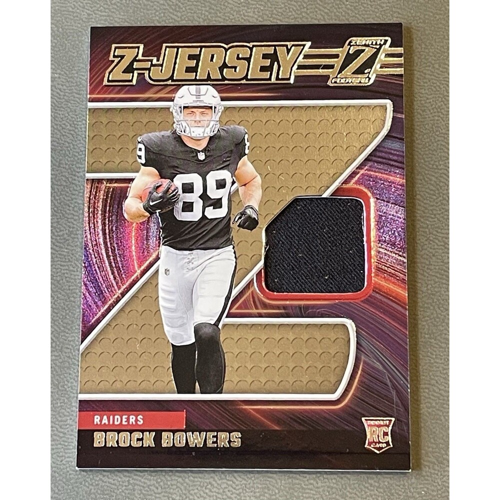 2024 Zenith Brock Bowers RC Patch Z-Jersey #ZJ5 Turning Pro Memorabilia #TPM-BBS - Picture 4 of 5